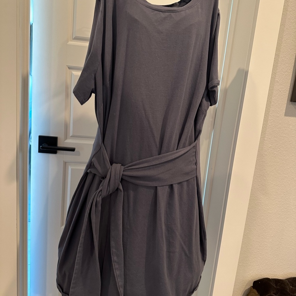 Cute cotton tie front dress
